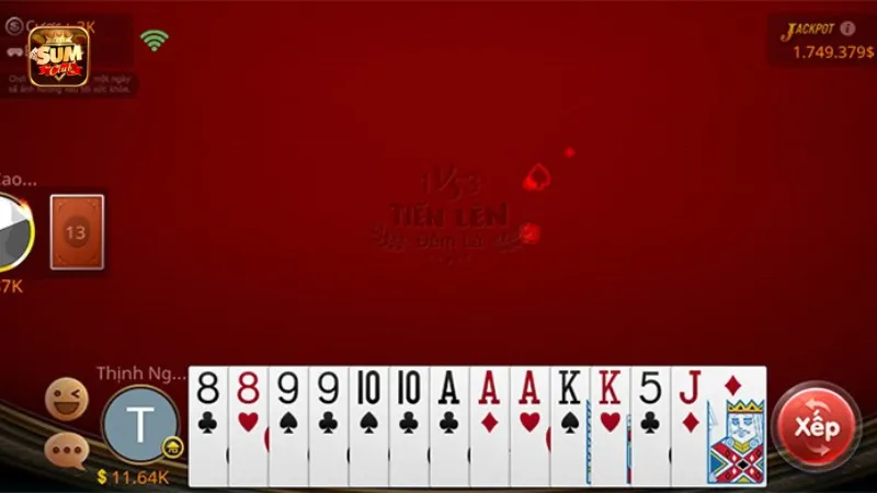 Mẹo chơi bài tiến lên miền Nam luôn thắng tại Sumclub