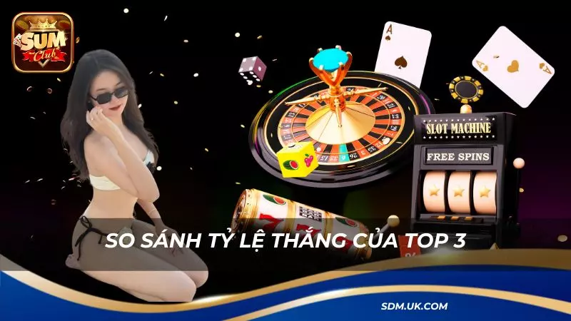 So sánh tỷ lệ thắng giúp người chơi nắm rõ hơn từng trò